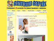 Tablet Screenshot of caplik.cz